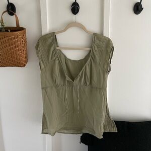 Sheer Green Blouse (vintage)